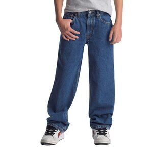 Levi's 550 Jeans Boys Size 12 Dark Wash Relaxed Youth 26/26 Regular Denim NWOT